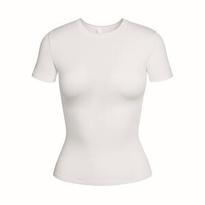 SKIMS Short Sleeve Crewneck Tee in White